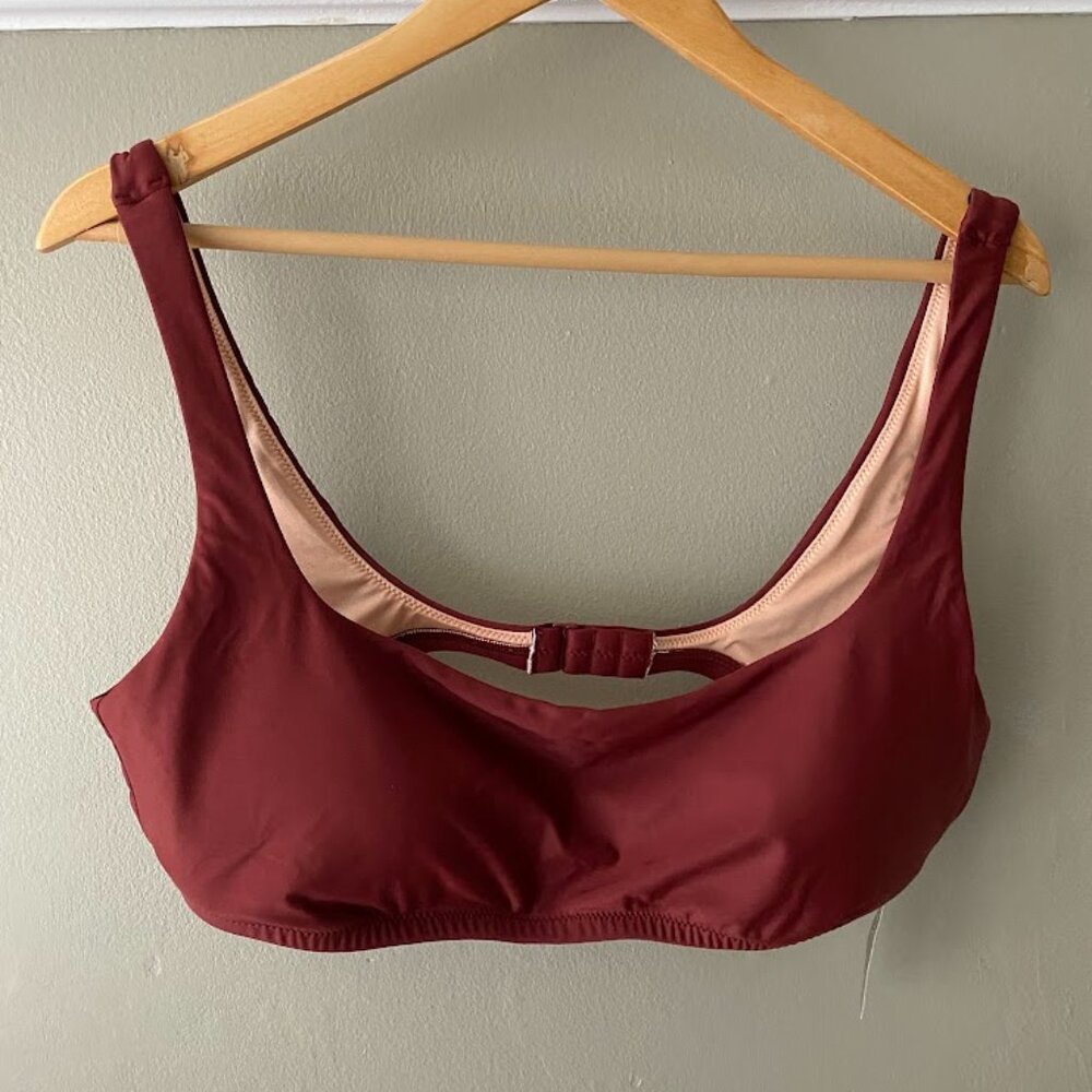 Jcrew Women's Square Neck Bikini Top NWT XL